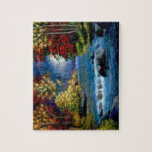 ミステリ絵を描ス・ウッズと川ジグソーパズル ジグソーパズル (縦)