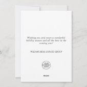 ミステルエレガントトーディークリスマスグリーティ企業のング シーズンカード (裏面)