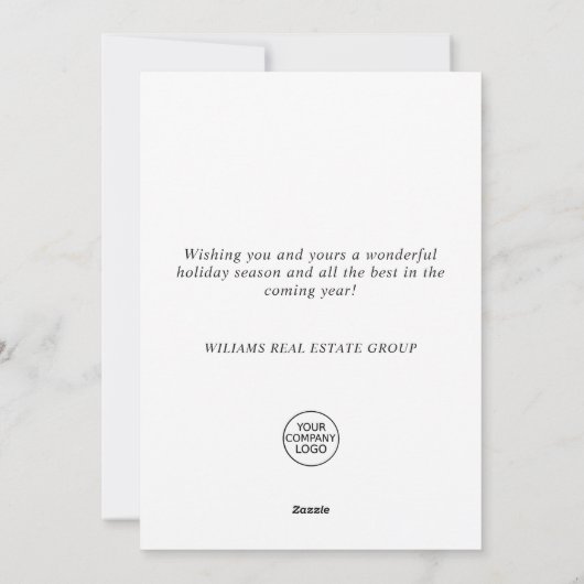 ミステルエレガントトーディークリスマスグリーティ企業のング シーズンカード (裏面)