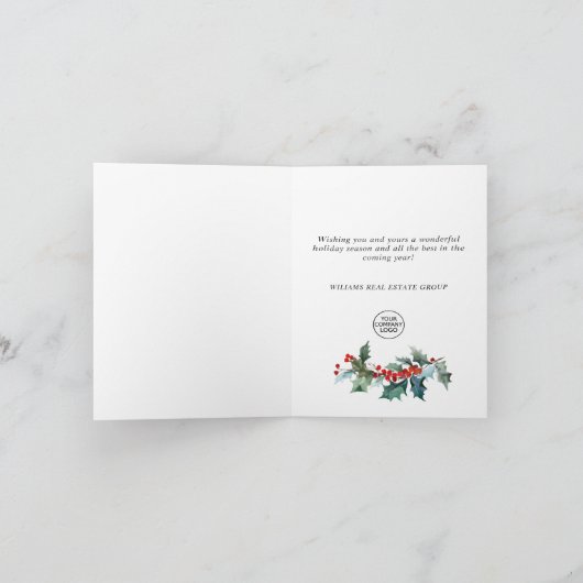 ミステルエレガントトーディークリスマスグリーティ企業のング シーズンカード (内部)