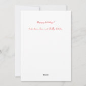 ミステルトウ甘いピンクのクリスマスカスタム写真 シーズンカード (裏面)