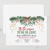 ミステルトーフレームホリデイ招待状 招待状 (正面/裏面)