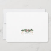 ミステルトーフレームホリデイ招待状 招待状 (裏面)