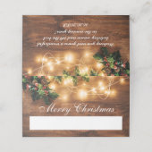 ミステルトーブランチ素朴ホリデークリスマスパーティー プレイスカード (外部開封)