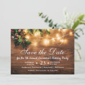 ミステルトーブランチ素朴ホリデークリスマスパーティー 招待状 (スタンド正面)