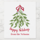 ミステルトーホリデーワインラベル ワインラベル (シングルラベル)