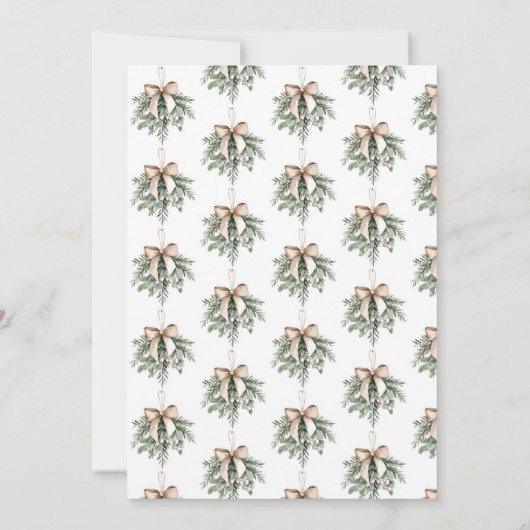 ミステルトーボホボウクリスマスホリデーパーティー招待状 招待状 (裏面)