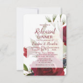 ミステルトーマナーウィンターウェディングリハーサルディナー 招待状 (正面)