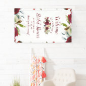 ミステルトーマナーウィンターブライダルシャワーウェルカム 横断幕 (インサイチュ)