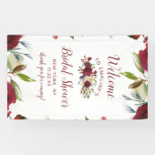 ミステルトーマナーウィンターブライダルシャワーウェルカム 横断幕 (横)