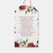 ミステルトーマナーウィンターブライダルディスプレイシャワー ギフトタグ (裏面)