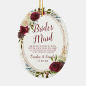 ミステルトーマナーウォーターの色へブライズメイド引用文 セラミックオーナメント (裏面)