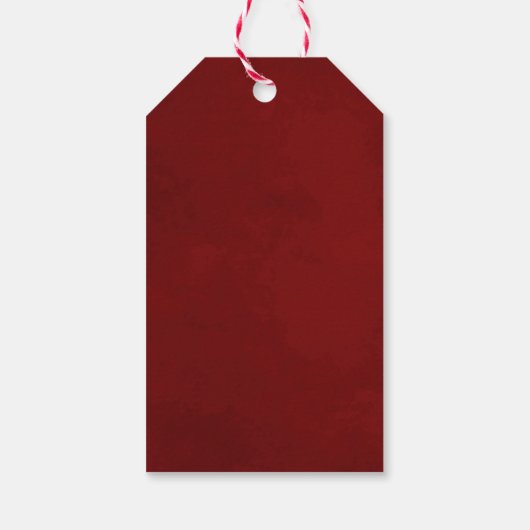 ミステルトーマナーウォーターカラーバラ結婚ズサンキューレ ギフトタグ (裏面)