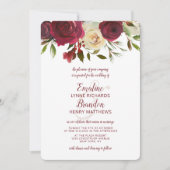 ミステルトーマナーウォーターカラーラッシュトップ縁ど結婚ズ 招待状 (正面)