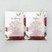 ミステルトーマナーウォーターカラー結婚フローラの儀式 プログラム (内部)