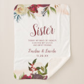 ミステルトーマナーシックトゥザシスターハートフェルト引用文 シェルパブランケット (正面)