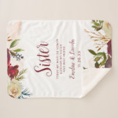 ミステルトーマナーシックトゥザシスターハートフェルト引用文 シェルパブランケット (正面(横))