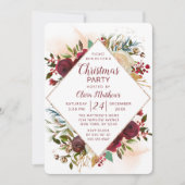 ミステルトーマナーフローラクリスマスホリデーパーティー 招待状 (正面)