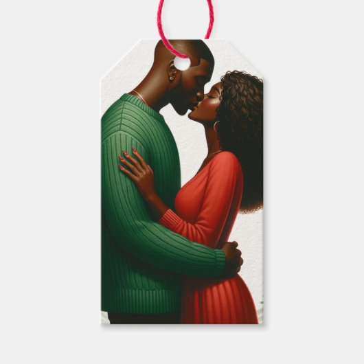 ミステルトーモーメント1ギフトラベル ギフトタグ (正面)