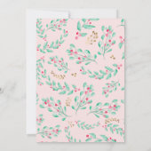 ミステルtoe 水彩ゴールド クリスマス ミックス ミンゲル 招待状 (裏面)