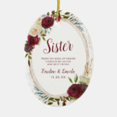 ミステレトーマナートゥザシスターメイド・オブ・オーナー(花嫁付き添い人)引用文 セラミックオーナメント (正面)