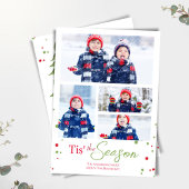 ミステレメリートーかわいいクリスマス写真コラージュ シーズンカード