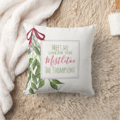 ミステレメリートーレッドとグリーンクリスマスカスタム クッション (ブランケット)