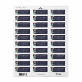 ミステレメリートー |クリスマス差出人住所 ラベル (フルシート)