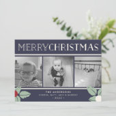 ミステレメリートー | 3フォトコラージュの休日 シーズンカード (スタンド正面)