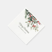 ミステレモダンートメリークリスマス スタンダードカクテルナプキン (角)