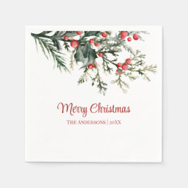 ミステレモダンートメリークリスマス スタンダードカクテルナプキン