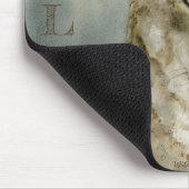 ミストウォーター色のオオカミ マウスパッド (コーナー)