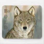 ミストウォーター色のオオカミ マウスパッド (正面)