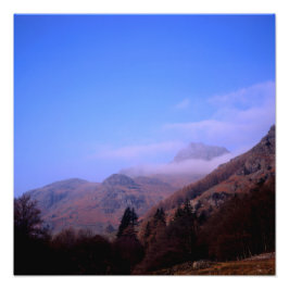 ミストザラングデールパイクスレイクディストリクトイングランド フォトプリント           