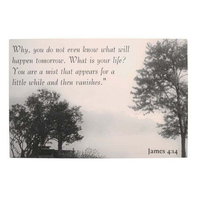 ミストジェームス4:14メタルプリント メタルプリント (正面)