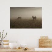 ミストフォトの牛 ポスター (キッチン)
