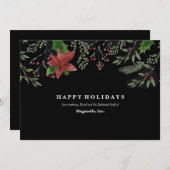 ミストメリーレットビジネスホリデーカード 招待状 (正面/裏面)