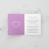 ミストルタの冬の結婚式 紫 白 ライブストリーミング 案内状 (内部)