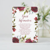 ミストルトゥーマナー冬の花の結婚情報 エンクロージャーカード (スタンド正面)