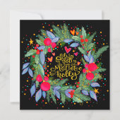 ミストルートとホーリーのリース  インスピリビティ ホリデー カード (正面)