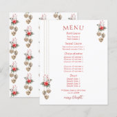 ミストルート レッド ポッシュ クリスマス ディナー パーティー メニュー (正面/裏面)