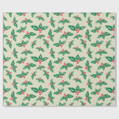 ミストレのミニマルなクリスマスシームレスの下 ラッピングペーパー (フラット)