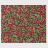 ミストレエレガントトークリスマスホリデーラッピング紙 ラッピングペーパー (フラット)