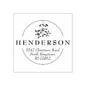 ミストレエレガントトークリスマス差出人住所 ラバースタンプ (インプリント)