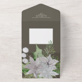 ミストレエレガントートクリスマスカード オールインワン招待状 (外側)