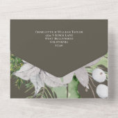 ミストレエレガントートクリスマスカード オールインワン招待状 (裏面)