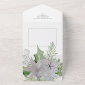 ミストレエレガントートクリスマスカード オールインワン招待状 (外側)