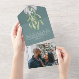 ミストレエレガントートクリスマスカード オールインワン招待状