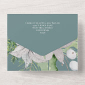 ミストレエレガントートクリスマスカード オールインワン招待状 (裏面)