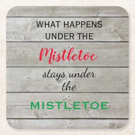 ミストレカラフルトーホリデイ スクエアペーパーコースター (正面)